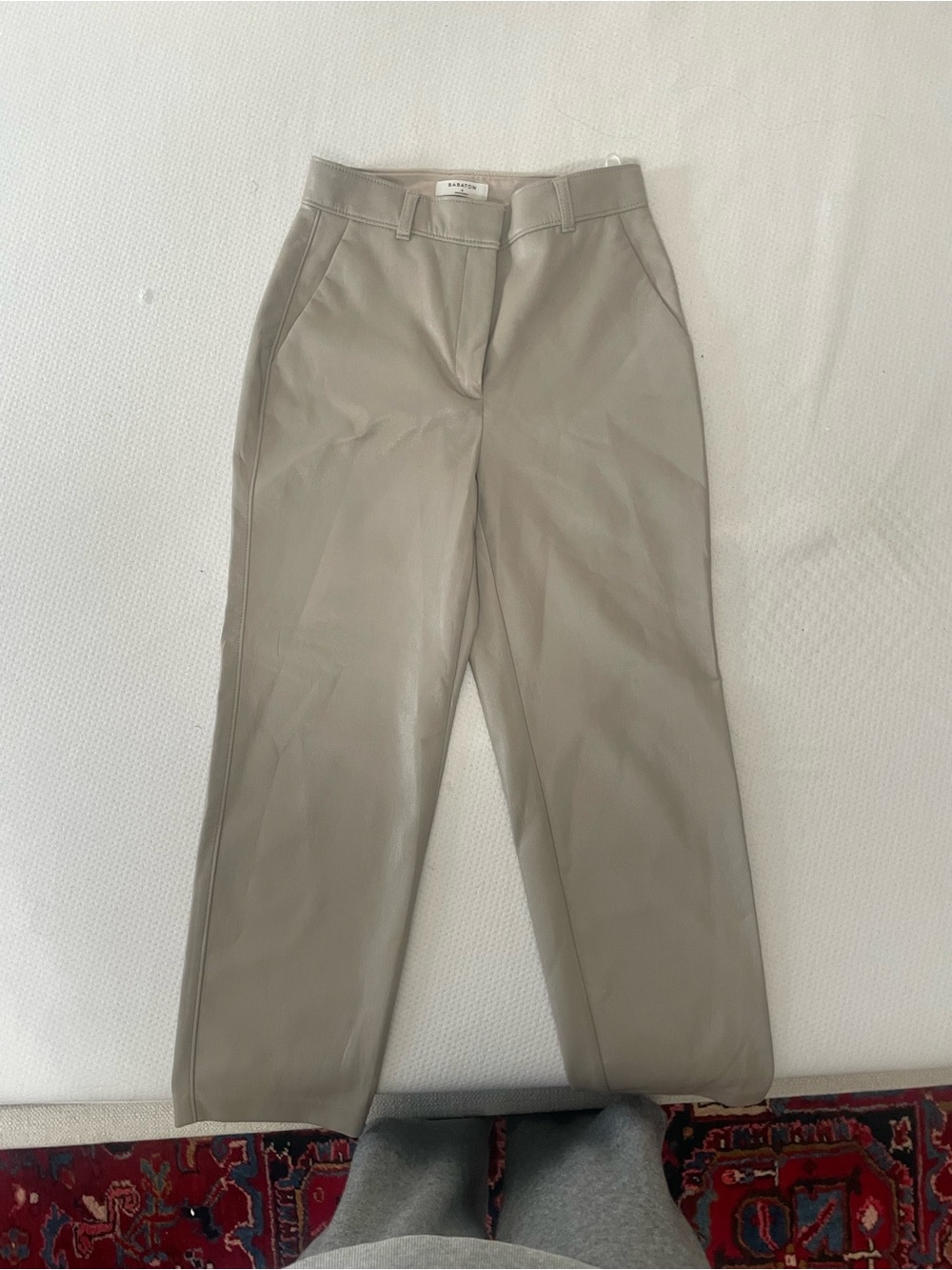 Babaton Straight-Leg Tailored Pants in Light Taupe